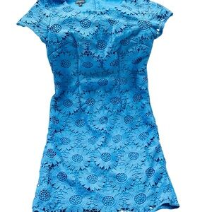Blue Lace Women's Dress